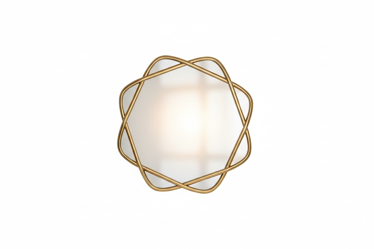 White background mirror